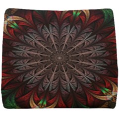 Fractal Flower Fantasy Floral Seat Cushion by Wegoenart