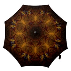 Fractal Art Abstract Pattern Hook Handle Umbrellas (large) by Wegoenart