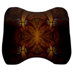 Fractal Art Abstract Pattern Velour Head Support Cushion by Wegoenart
