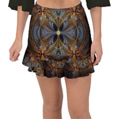 Fractal Art Abstract Pattern Fishtail Mini Chiffon Skirt by Wegoenart