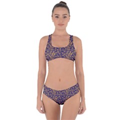 Spiral Pattern Texture Fractal Criss Cross Bikini Set