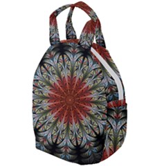 Fractal Floral Fantasy Flower Travel Backpacks by Wegoenart