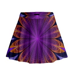 Art Abstract Fractal Pattern Mini Flare Skirt