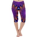Art Abstract Fractal Pattern Lightweight Velour Cropped Yoga Leggings View1