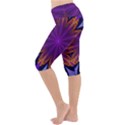 Art Abstract Fractal Pattern Lightweight Velour Cropped Yoga Leggings View2