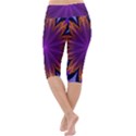 Art Abstract Fractal Pattern Lightweight Velour Cropped Yoga Leggings View4