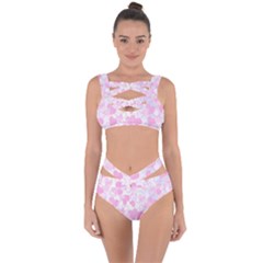 Valentine Background Hearts Bokeh Bandaged Up Bikini Set 