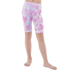 Valentine Background Hearts Bokeh Kids  Mid Length Swim Shorts