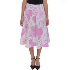 Valentine Background Hearts Bokeh Perfect Length Midi Skirt