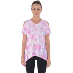 Valentine Background Hearts Bokeh Cut Out Side Drop Tee by Nexatart