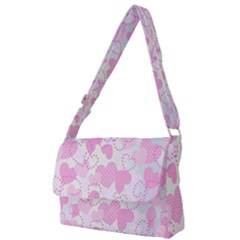 Valentine Background Hearts Bokeh Full Print Messenger Bag (s) by Nexatart