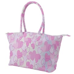 Valentine Background Hearts Bokeh Canvas Shoulder Bag