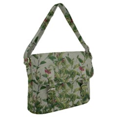 Botanical Vintage Style Motif Artwork 2 Buckle Messenger Bag