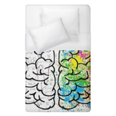 Brain Mind Psychology Idea Drawing Duvet Cover (single Size) by Wegoenart