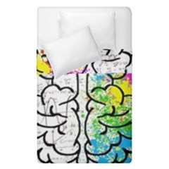 Brain Mind Psychology Idea Drawing Duvet Cover Double Side (single Size) by Wegoenart