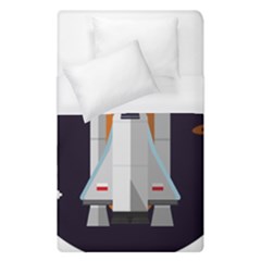 Rocket Space Universe Spaceship Duvet Cover (single Size) by Wegoenart