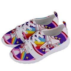 Pink Rainbow Rocket Women s Lightweight Sports Shoes by Wegoenart