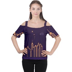 Skyscraper Town Urban Towers Cutout Shoulder Tee