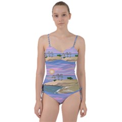 Vacation Island Sunset Sunrise Sweetheart Tankini Set