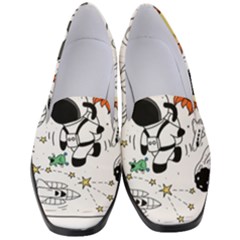 Astronaut Drawing Planet Women s Classic Loafer Heels by Wegoenart