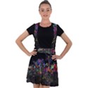 Grunge Paint Splatter Splash Ink Velvet Suspender Skater Skirt View1