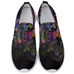 Grunge Paint Splatter Splash Ink Men s Slip On Sneakers by Wegoenart