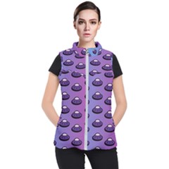 Ufo Alien Pattern Women s Puffer Vest