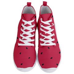 Minimalist Summer Watermelon Wallpaper Men s Lightweight High Top Sneakers by Nexatart
