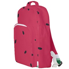 Minimalist Summer Watermelon Wallpaper Double Compartment Backpack