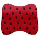 Seamless Watermelon Surface Texture Velour Head Support Cushion View1