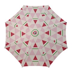 Seamless Pattern Watermelon Slices Geometric Style Golf Umbrellas by Nexatart