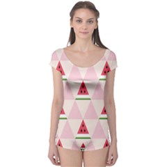 Seamless Pattern Watermelon Slices Geometric Style Boyleg Leotard  by Nexatart