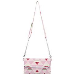 Seamless Pattern Watermelon Slices Geometric Style Mini Crossbody Handbag