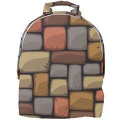 Colorful Brick Wall Texture Mini Full Print Backpack