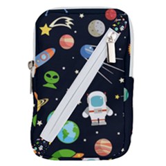 Space Astronomy Decorative Symbols Seamless Pattern Vector Illustration Belt Pouch Bag (small)