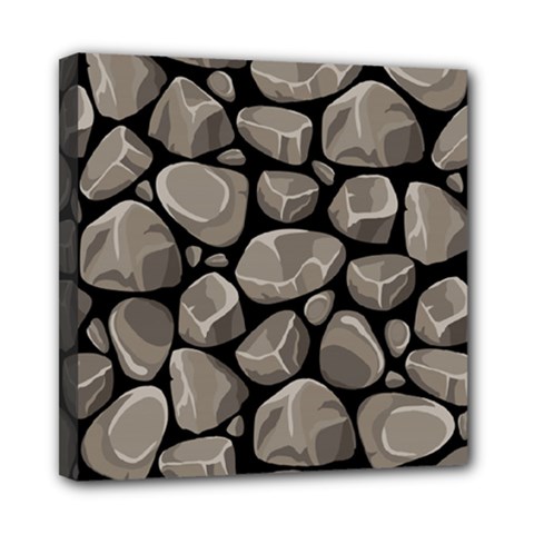 Rock Stone Seamless Pattern Mini Canvas 8  X 8  (stretched)