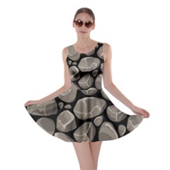 Rock Stone Seamless Pattern Skater Dress