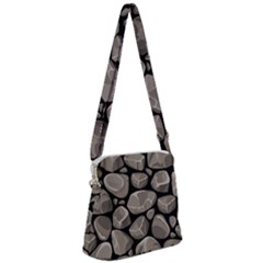 Rock Stone Seamless Pattern Zipper Messenger Bag by Nexatart