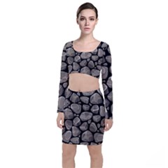 Rock Stone Seamless Pattern Top And Skirt Sets by Nexatart