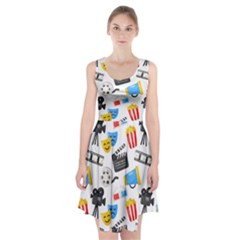 Cinema Icons Pattern Seamless Signs Symbols Collection Icon Racerback Midi Dress