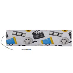 Cinema Icons Pattern Seamless Signs Symbols Collection Icon Roll Up Canvas Pencil Holder (l) by Nexatart