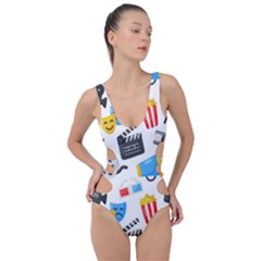 Cinema Icons Pattern Seamless Signs Symbols Collection Icon Side Cut Out Swimsuit