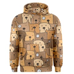 Cute Dog Seamless Pattern Background Men s Core Hoodie by Nexatart