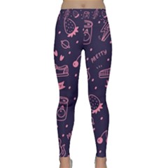 Various Cute Girly Stuff Seamless Pattern Classic Yoga Leggings by Nexatart