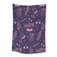 Various Cute Girly Stuff Seamless Pattern Small Tapestry by Nexatart