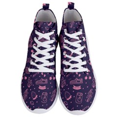 Various Cute Girly Stuff Seamless Pattern Men s Lightweight High Top Sneakers