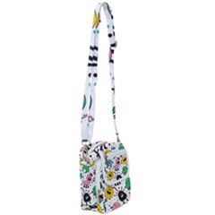 Funny Monster Pattern Shoulder Strap Belt Bag