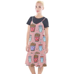 Cute Kawaii Food Seamless Pattern Camis Fishtail Dress by Nexatart