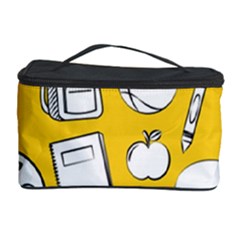 Pattern With Basketball Apple Paint Back School Illustration Cosmetic Storage