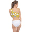 Pattern With Basketball Apple Paint Back School Illustration Spliced Up Bikini Top  View2